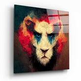 Lion Clown Glass Wall Art  || Designer Collection.
